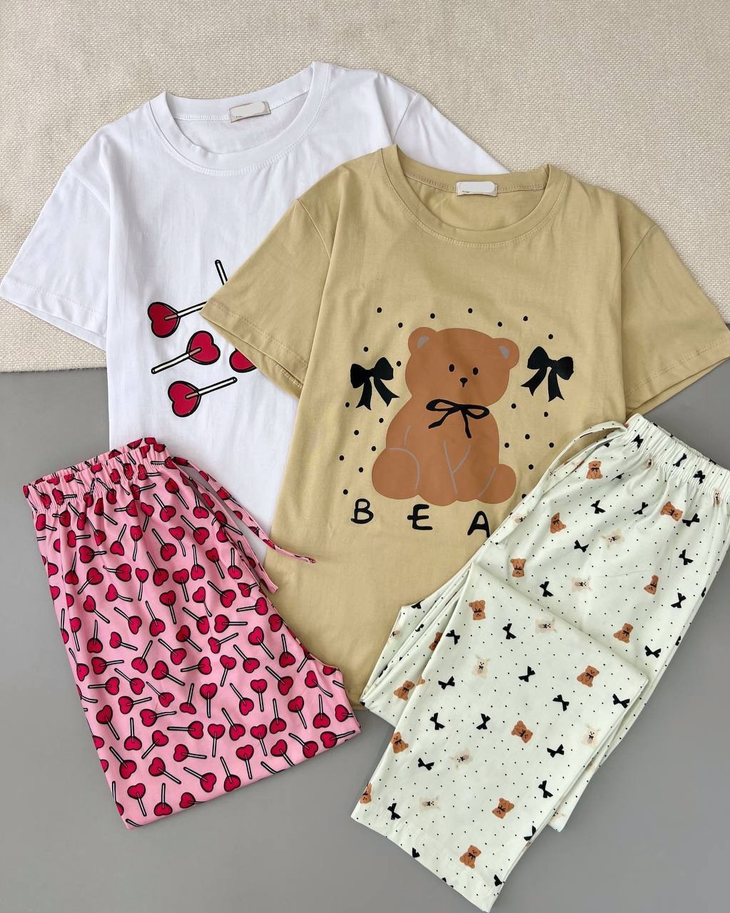 ست تیشرت و شلوار عروسکی کد 4884