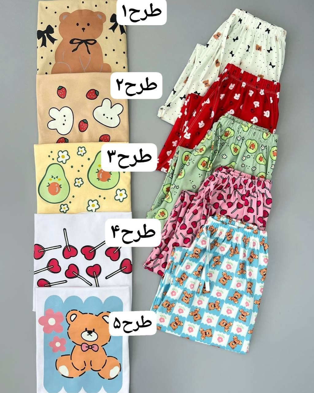 ست تیشرت و شلوار عروسکی کد 4884