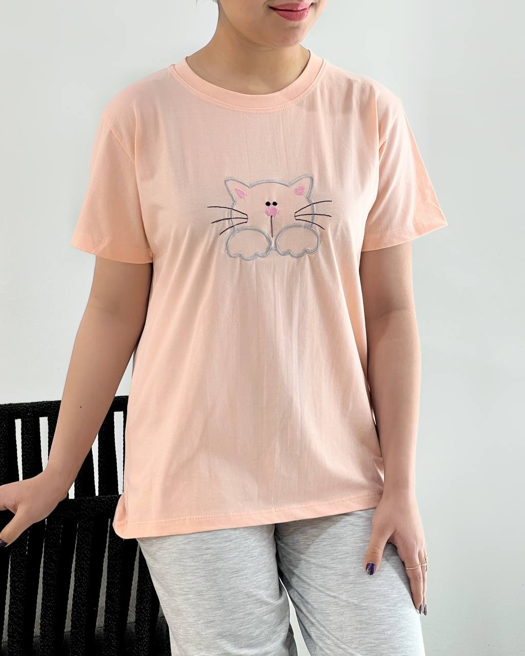 ست تیشرت و شلوار رنگی کد 4885