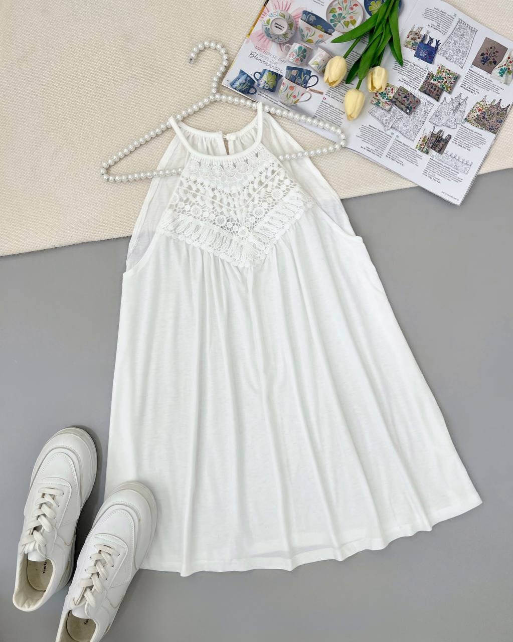 تونیک نخ پنبه جلو گیپور کد 4887