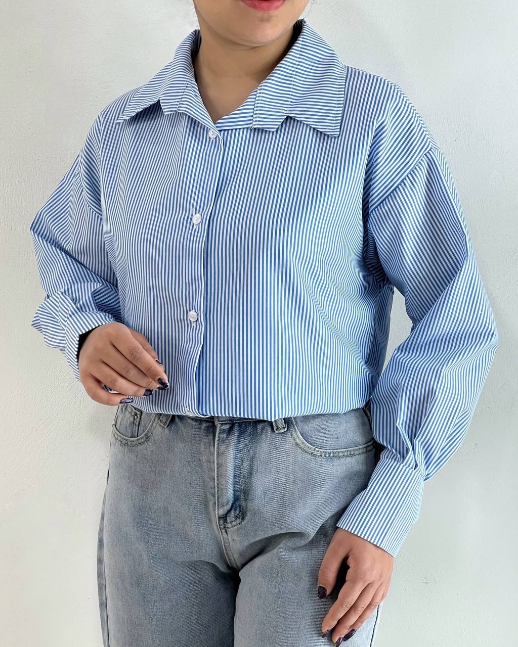 شومیز راه راه بیسیک کد 4892