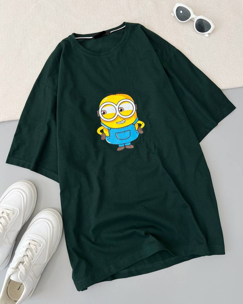 تیشرت لانگ چاپ مینیمال کد 4893