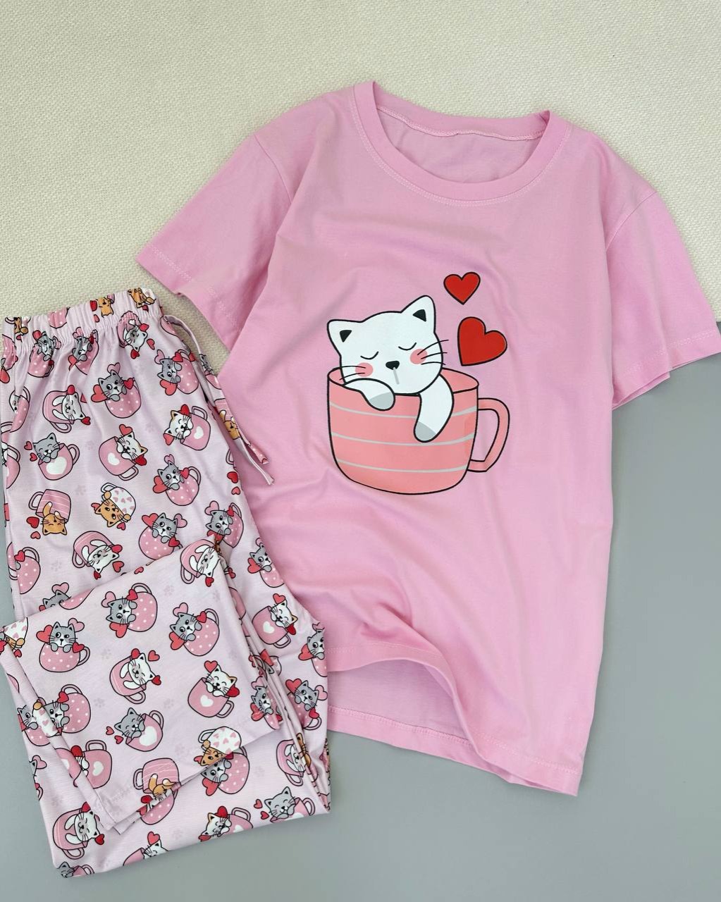 ست تیشرت و شلوار عروسکی چهار طرح کد 4898