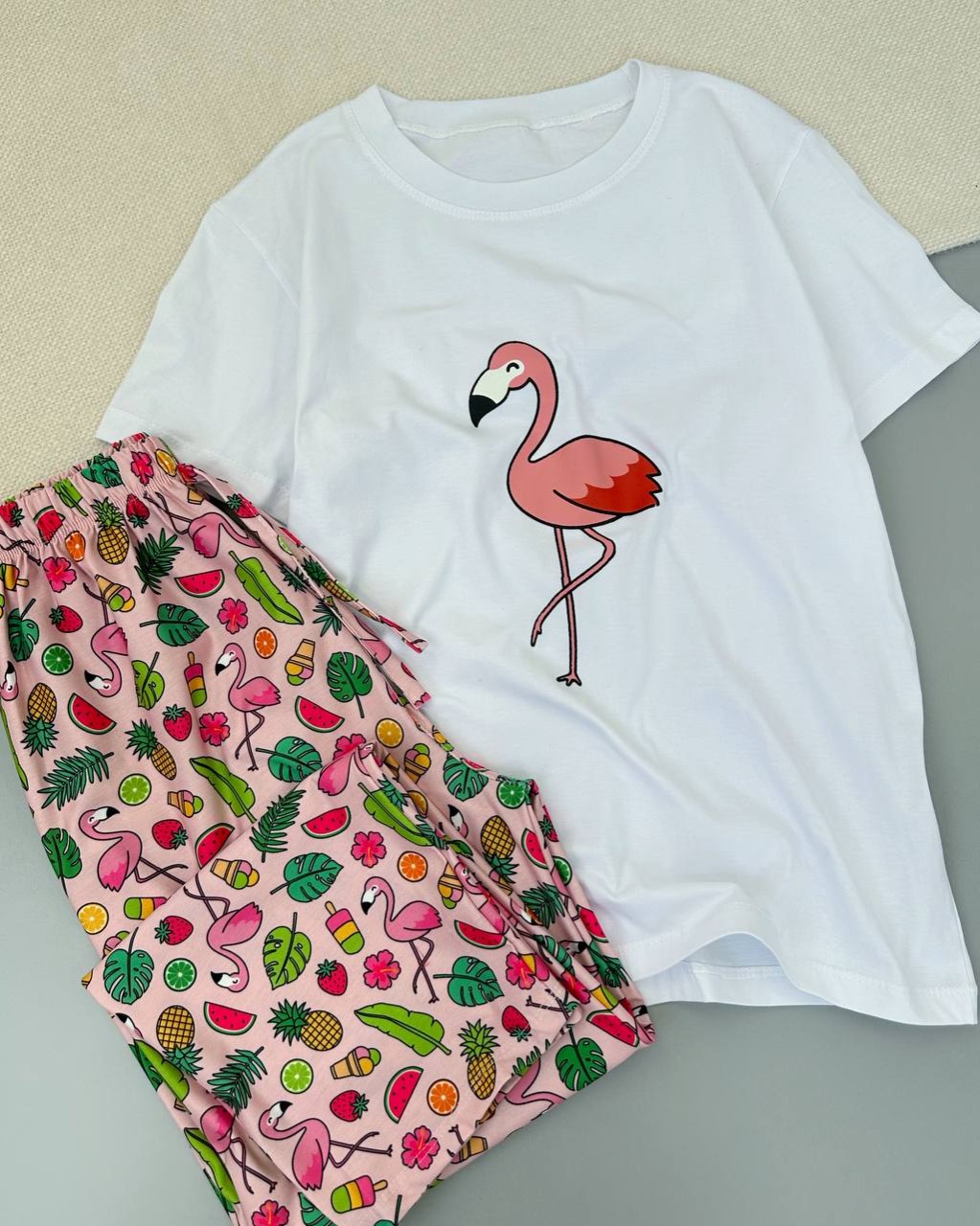 ست تیشرت و شلوار عروسکی چهار طرح کد 4898