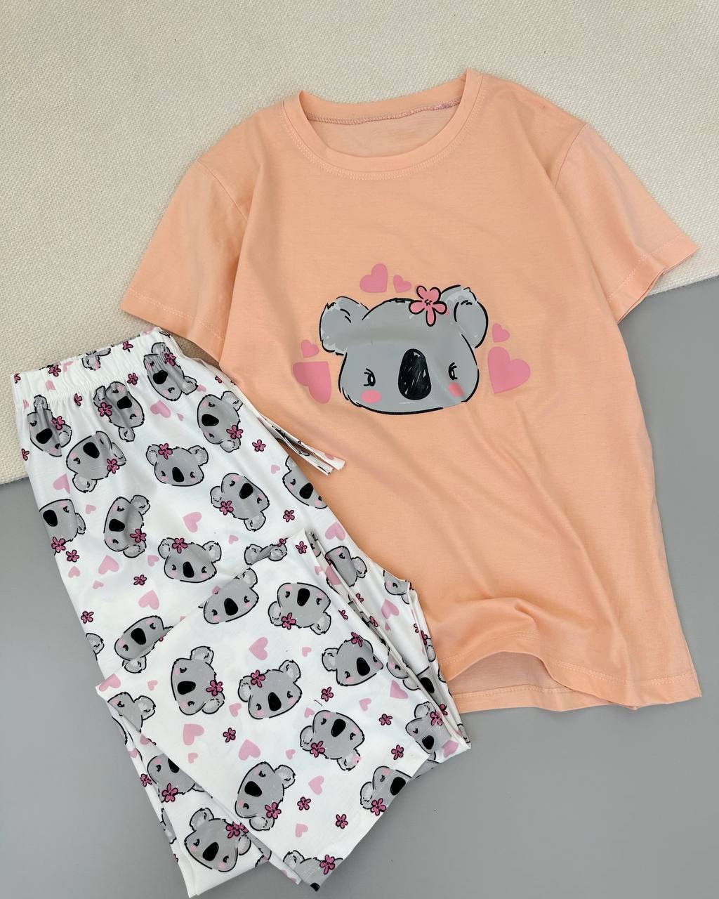 ست تیشرت و شلوار عروسکی چهار طرح کد 4898