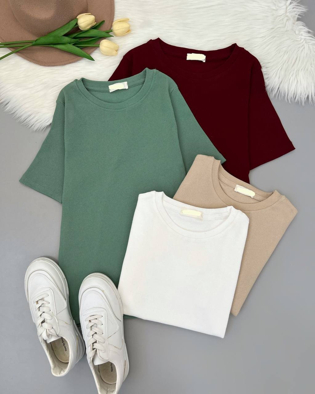 تیشرت پنبه کبریتی کد 4899