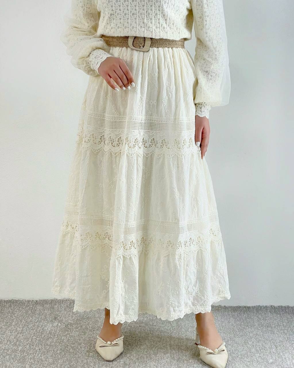 دامن تمام خامه دوزی اورجینال کد 4907