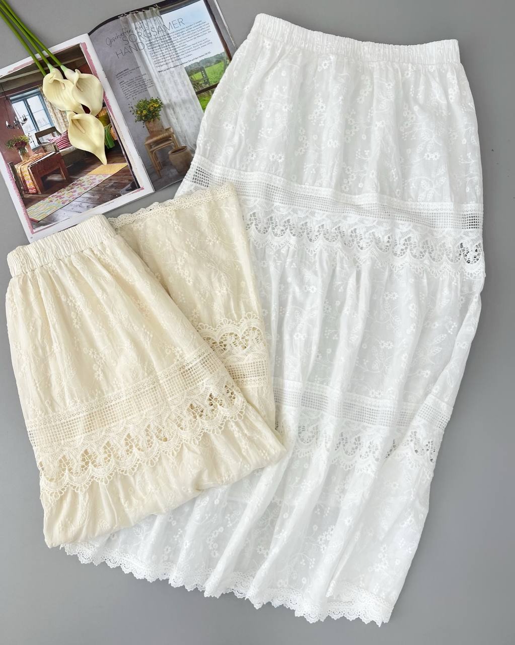 دامن تمام خامه دوزی اورجینال کد 4907