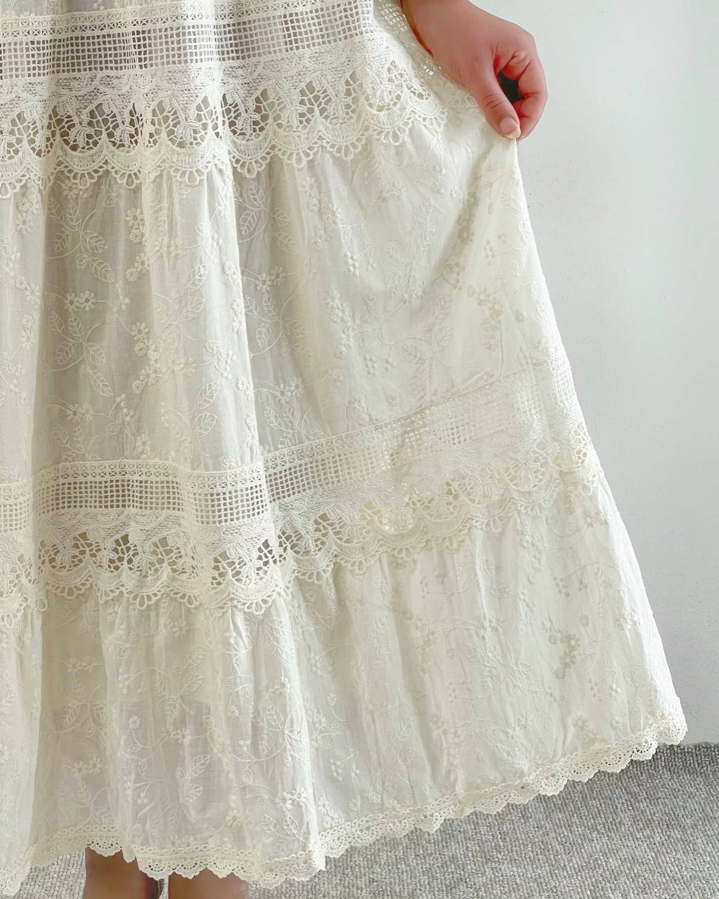 دامن تمام خامه دوزی اورجینال کد 4907