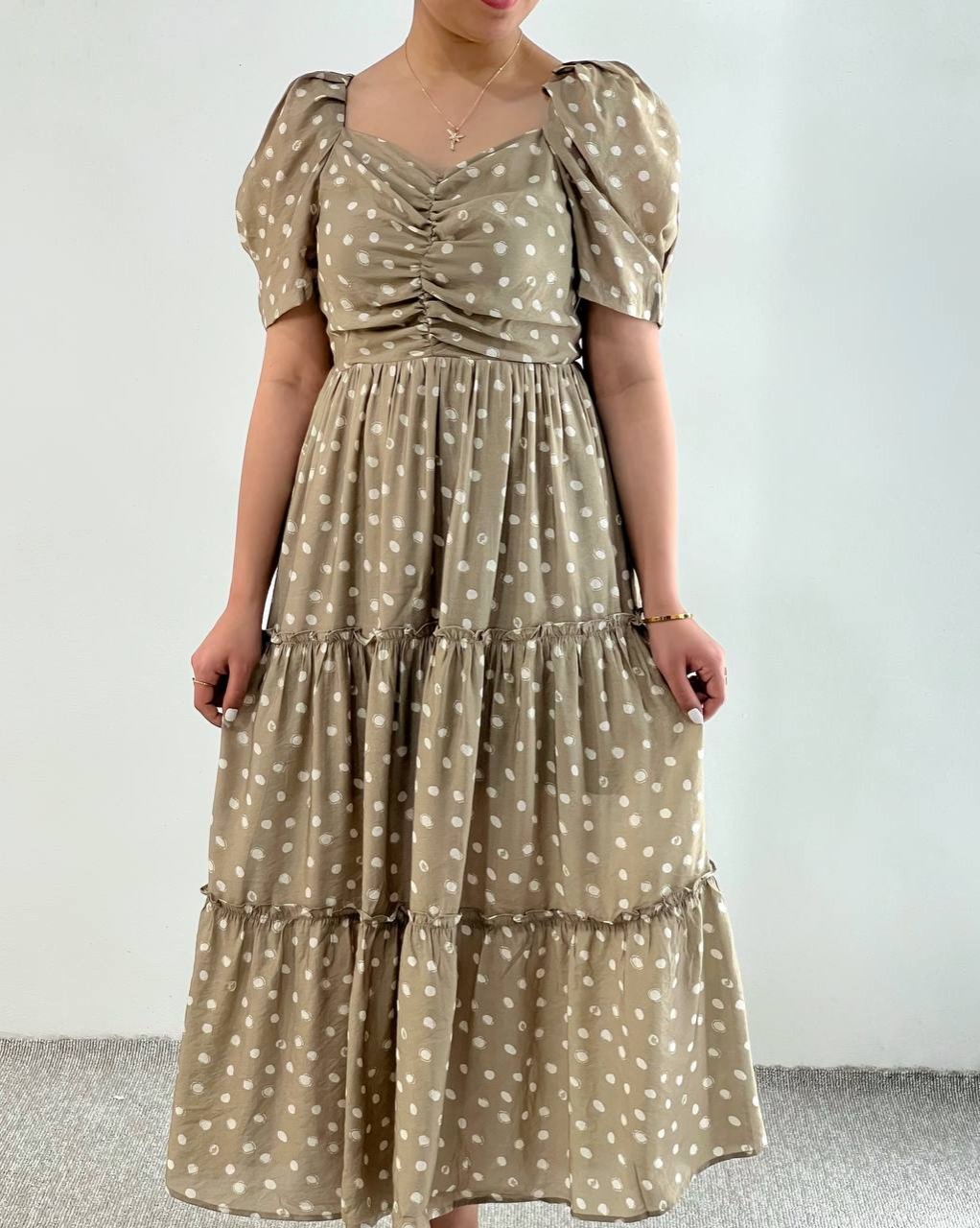 پیراهن چین دار توپی کد 4909