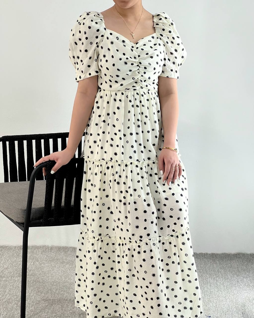 پیراهن چین دار توپی کد 4909