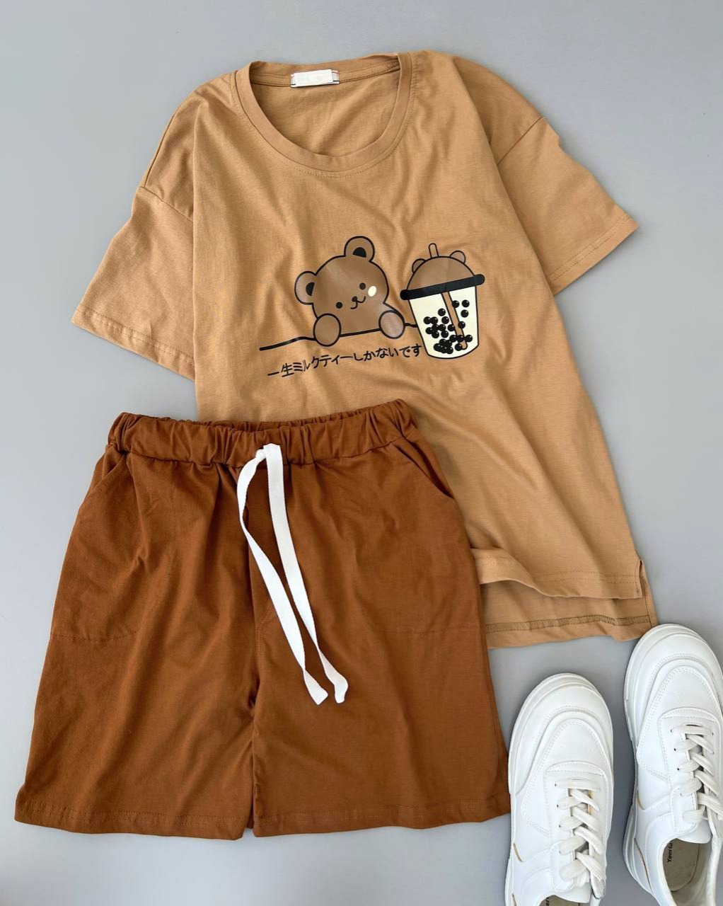 ست تیشرت و شلوارک سه طرح کد 4916