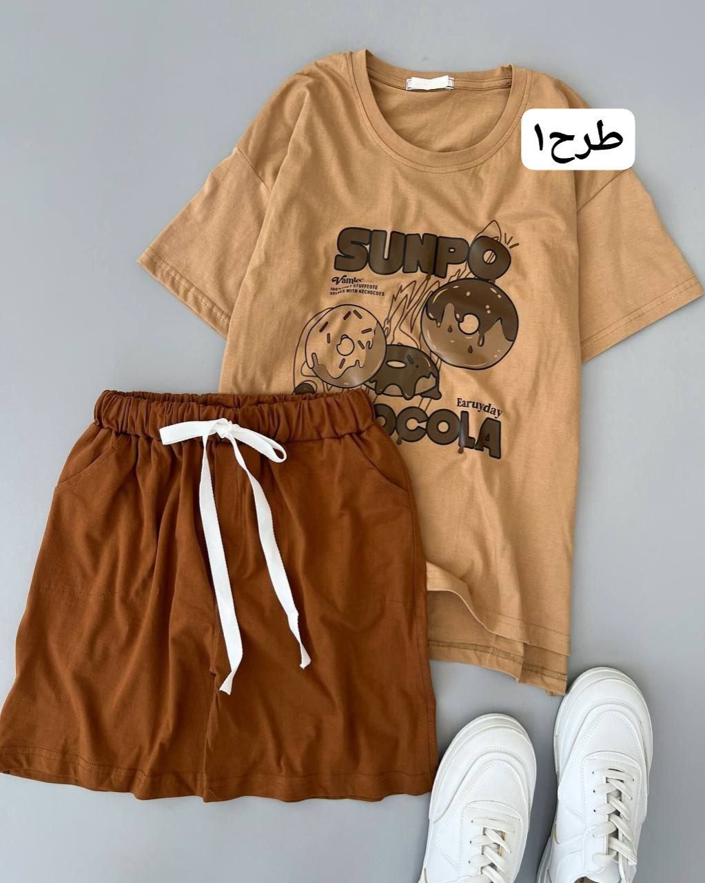 ست تیشرت و شلوارک سه طرح کد 4916