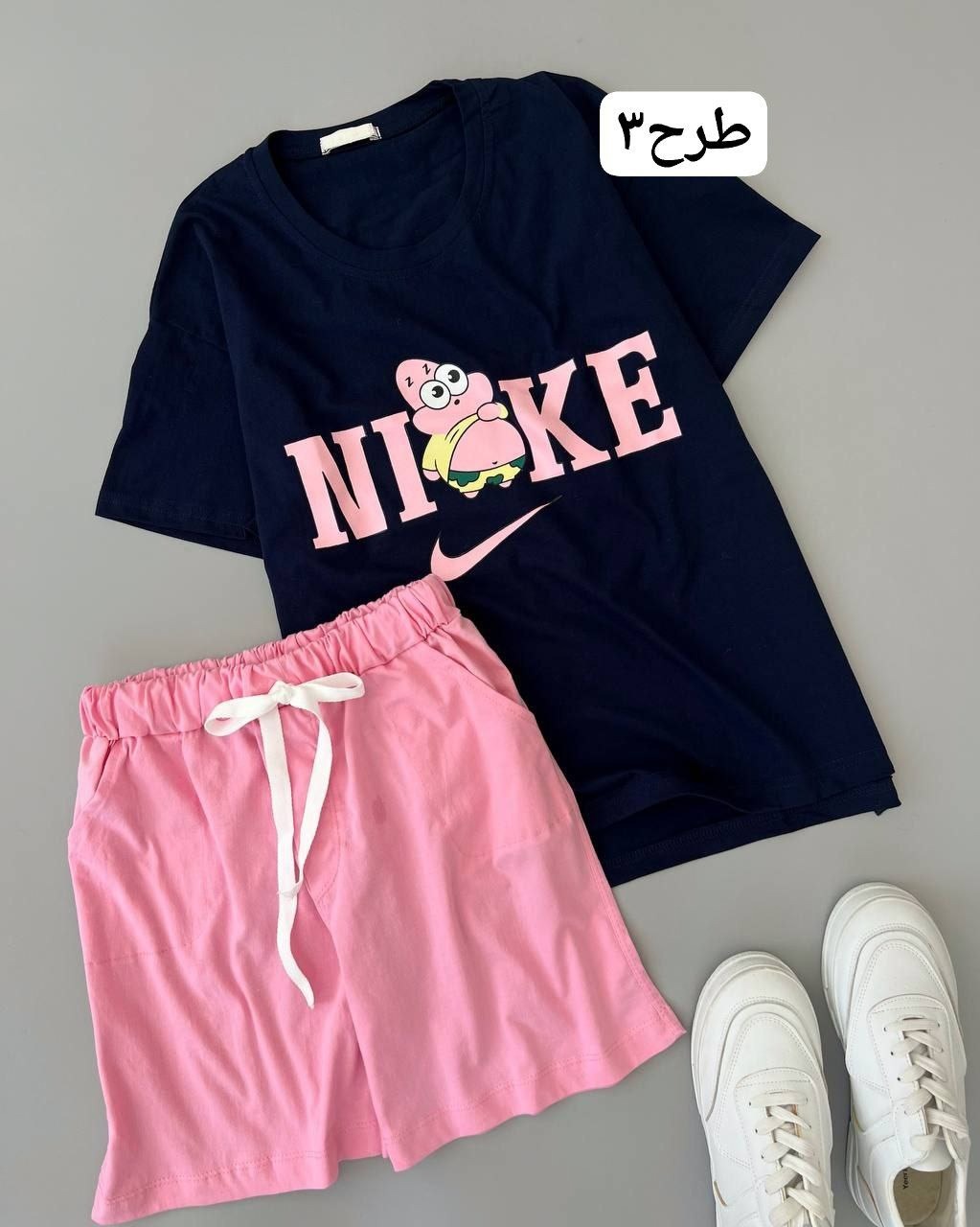 ست تیشرت و شلوارک سه طرح کد 4916