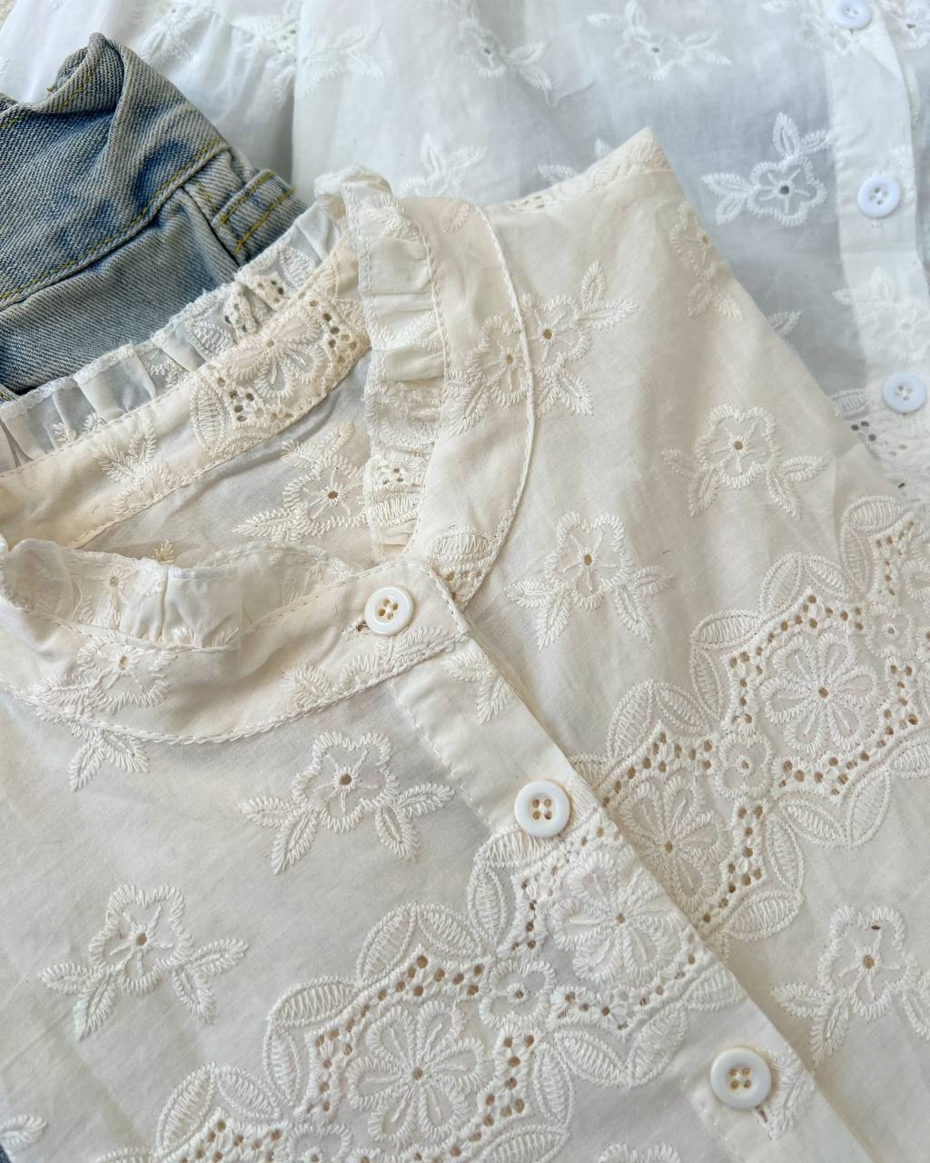 شومیز تمام خامه دوزی اوردر کد4918