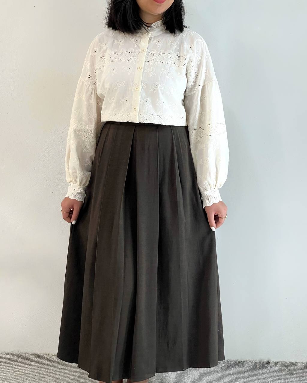 شومیز تمام خامه دوزی اوردر کد4918