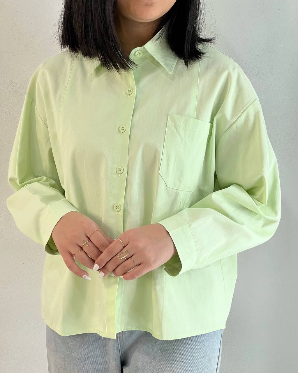 شومیز کتان کاغذی مدادرنگی کد 4919