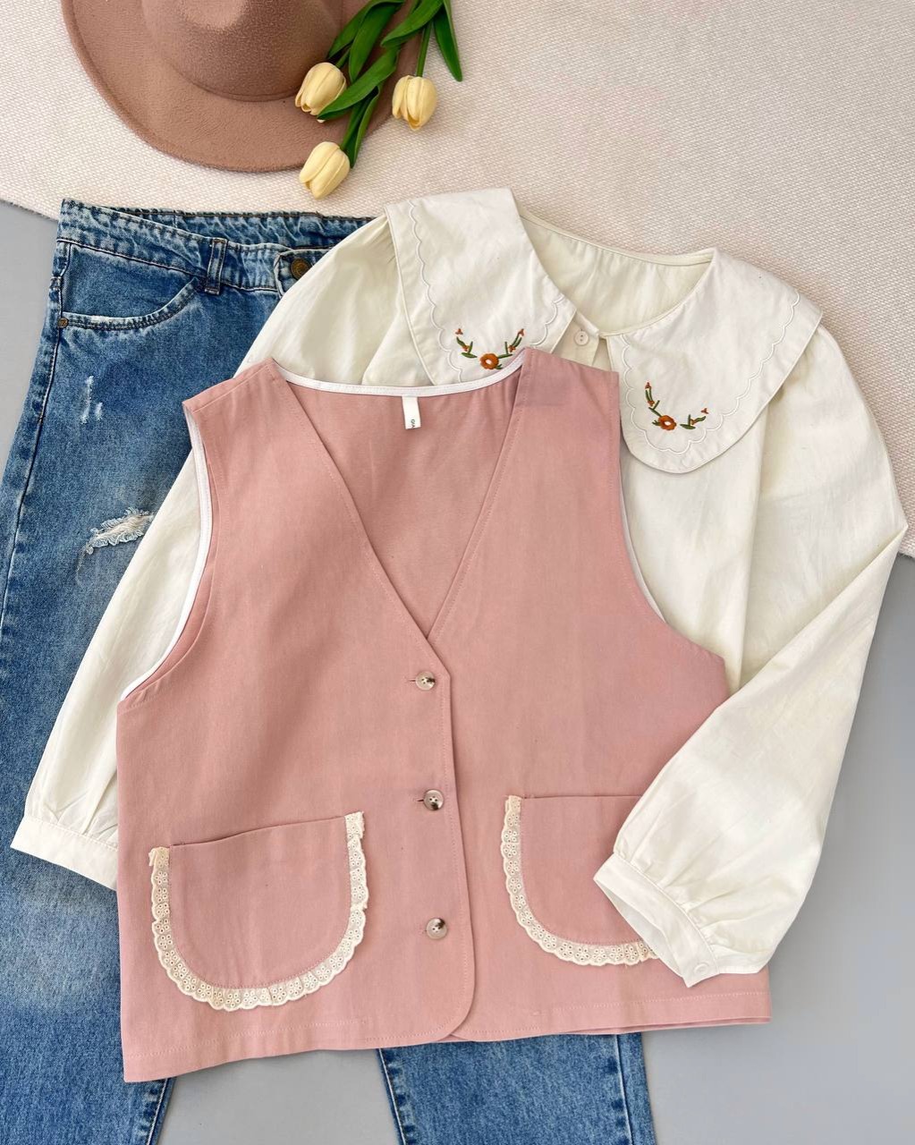 جلیقه کتان کد 4920