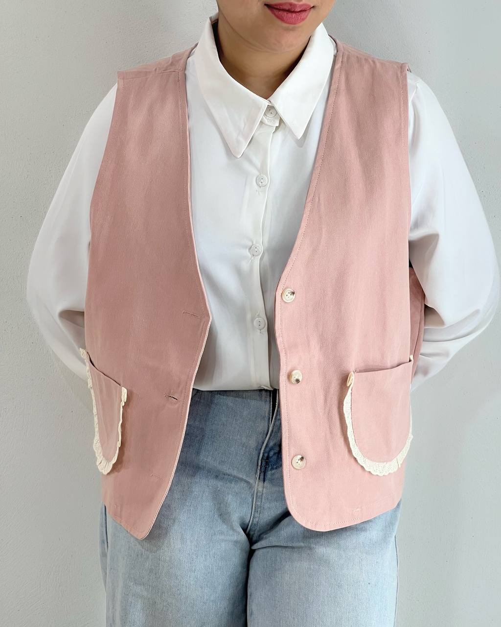 جلیقه کتان کد 4920