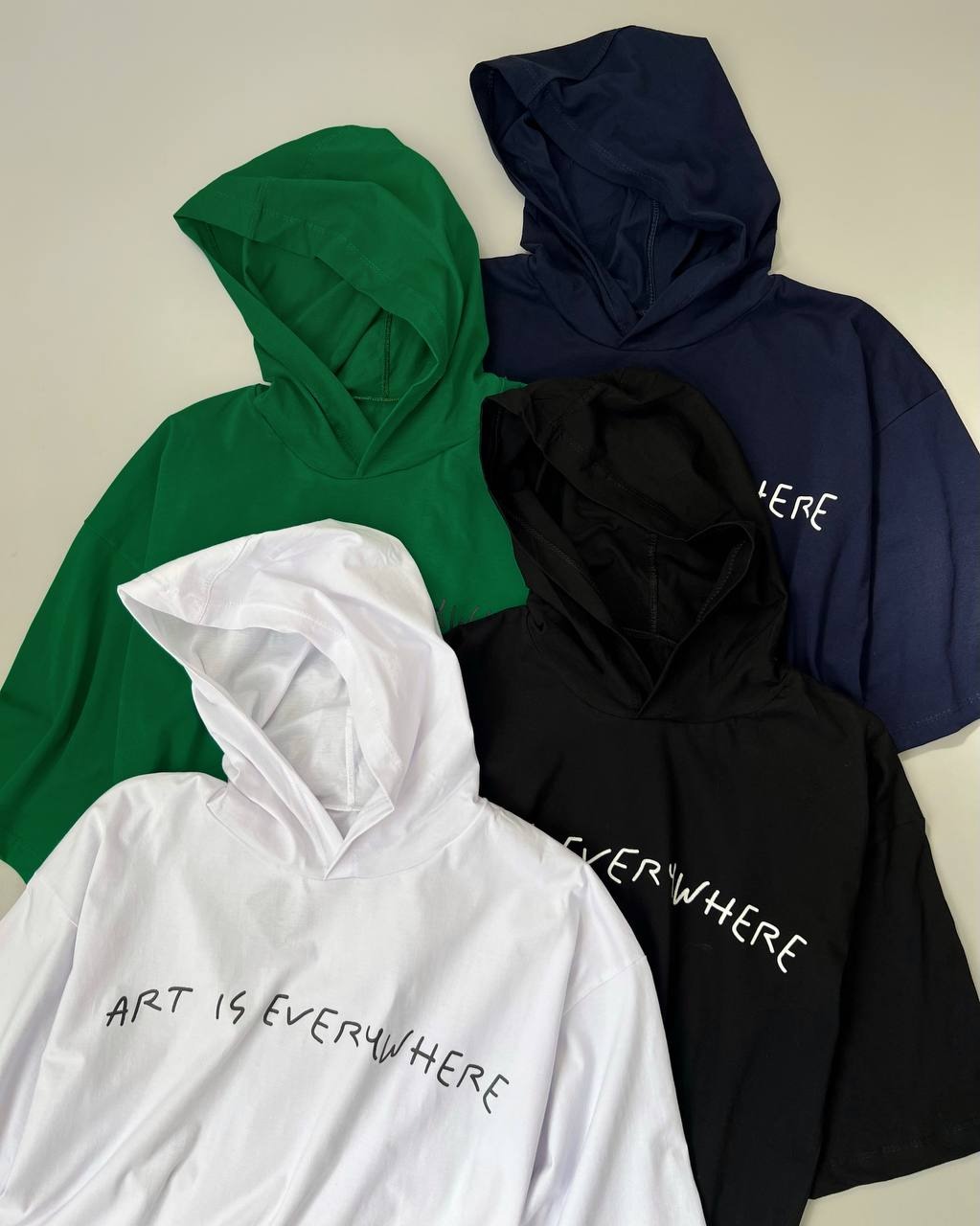 تیشرت پنبه کلاهدار کد 4921