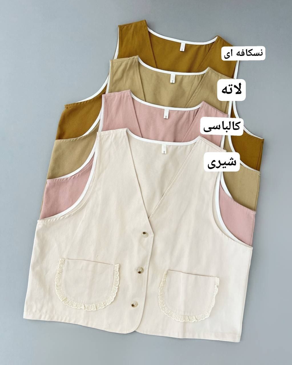 جلیقه کتان کد 4920