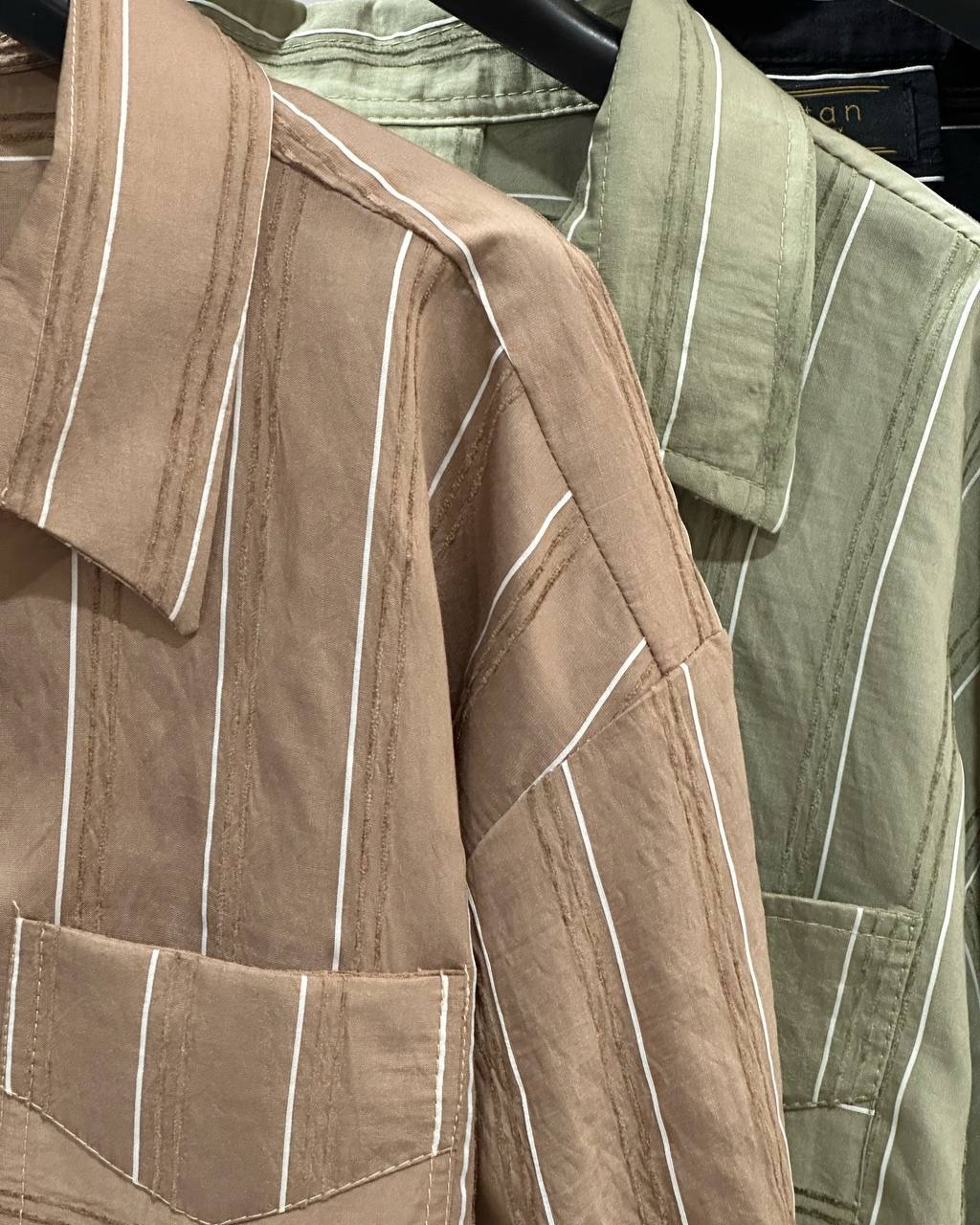 شومیز راه راه پری کد 4926