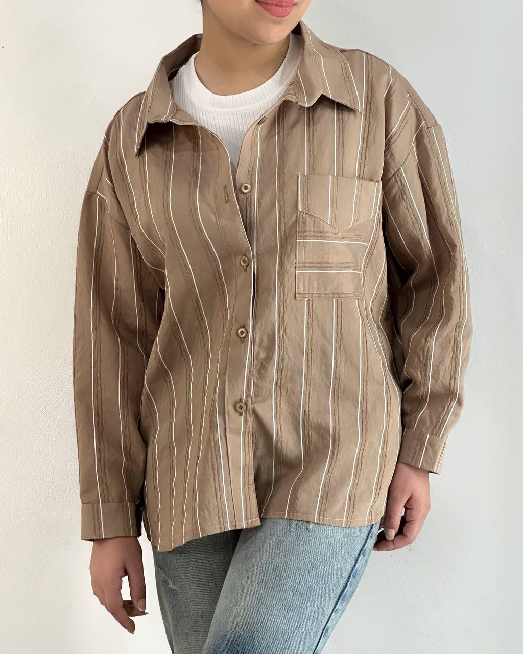 شومیز راه راه پری کد 4926