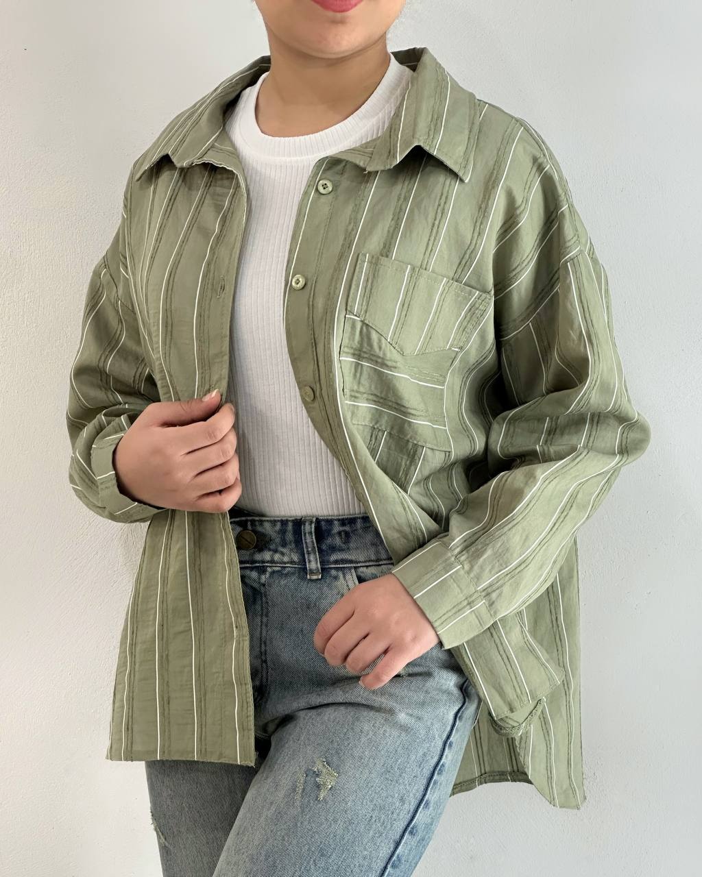 شومیز راه راه پری کد 4926