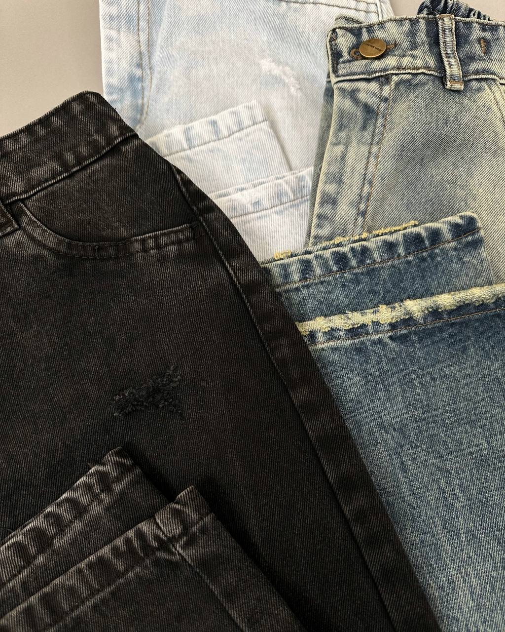 شلوار واید لگ جین کد 4927