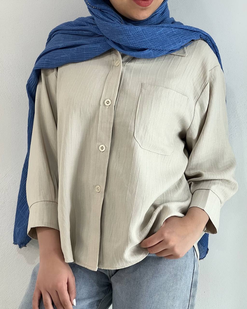 شومیز ژاکارد نخ کد 4932