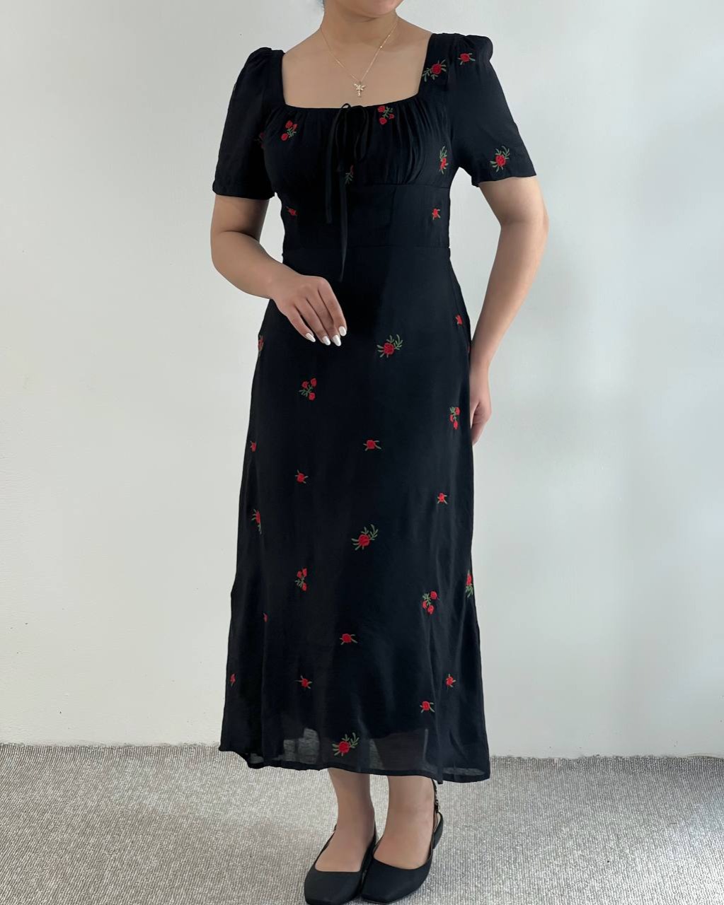 پیراهن گل سرخ کد 4936