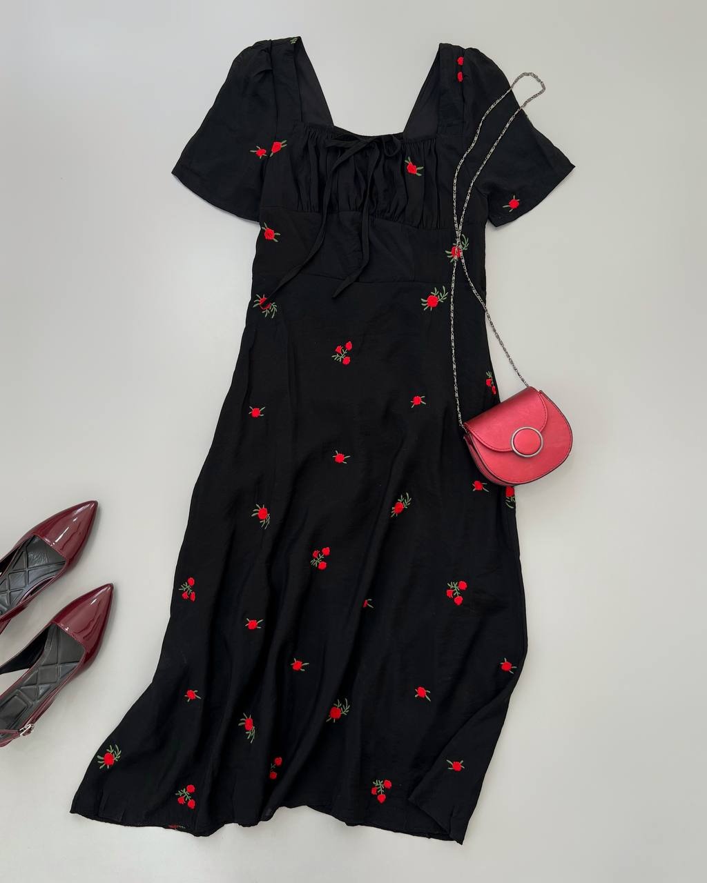 پیراهن گل سرخ کد 4936