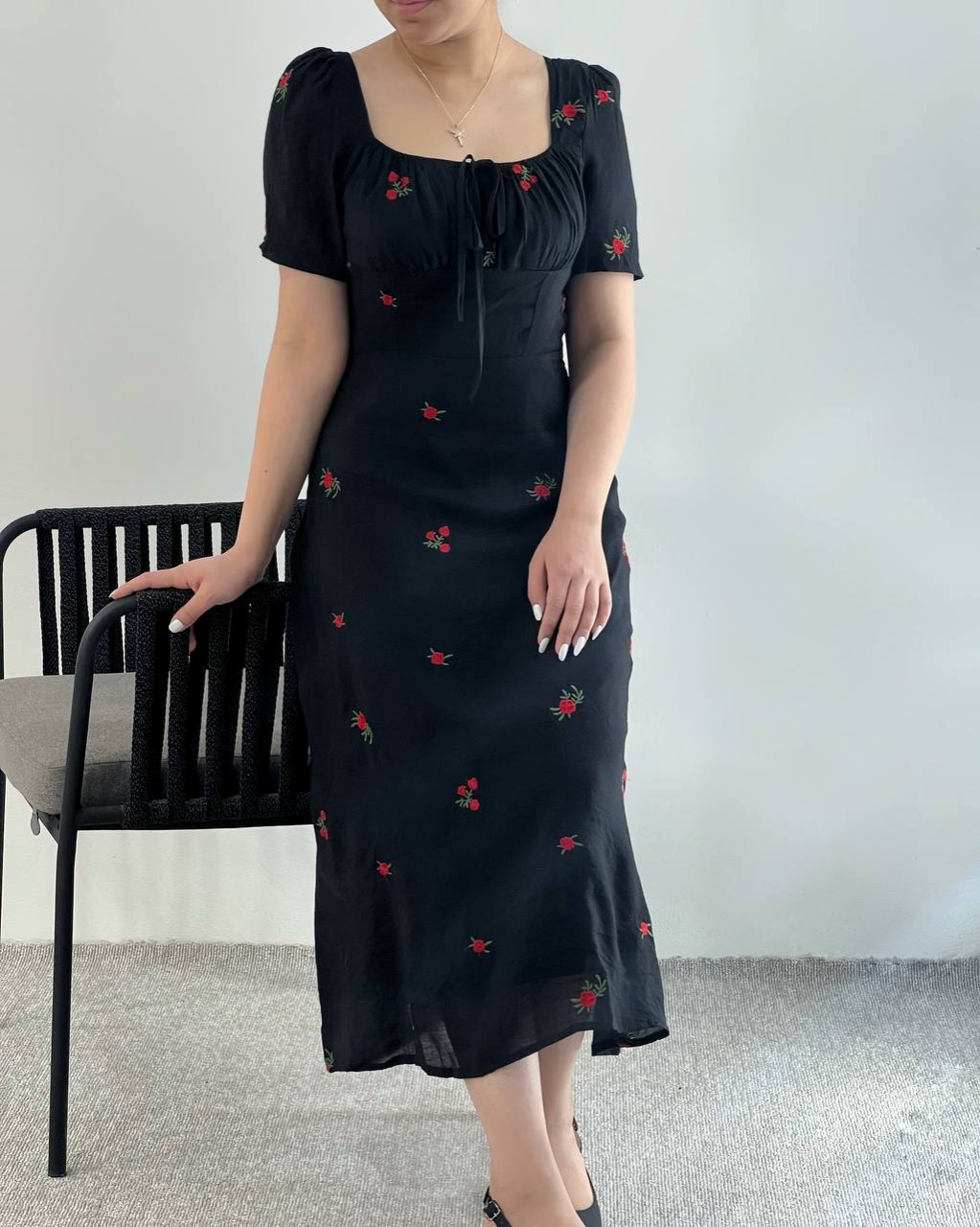 پیراهن گل سرخ کد 4936