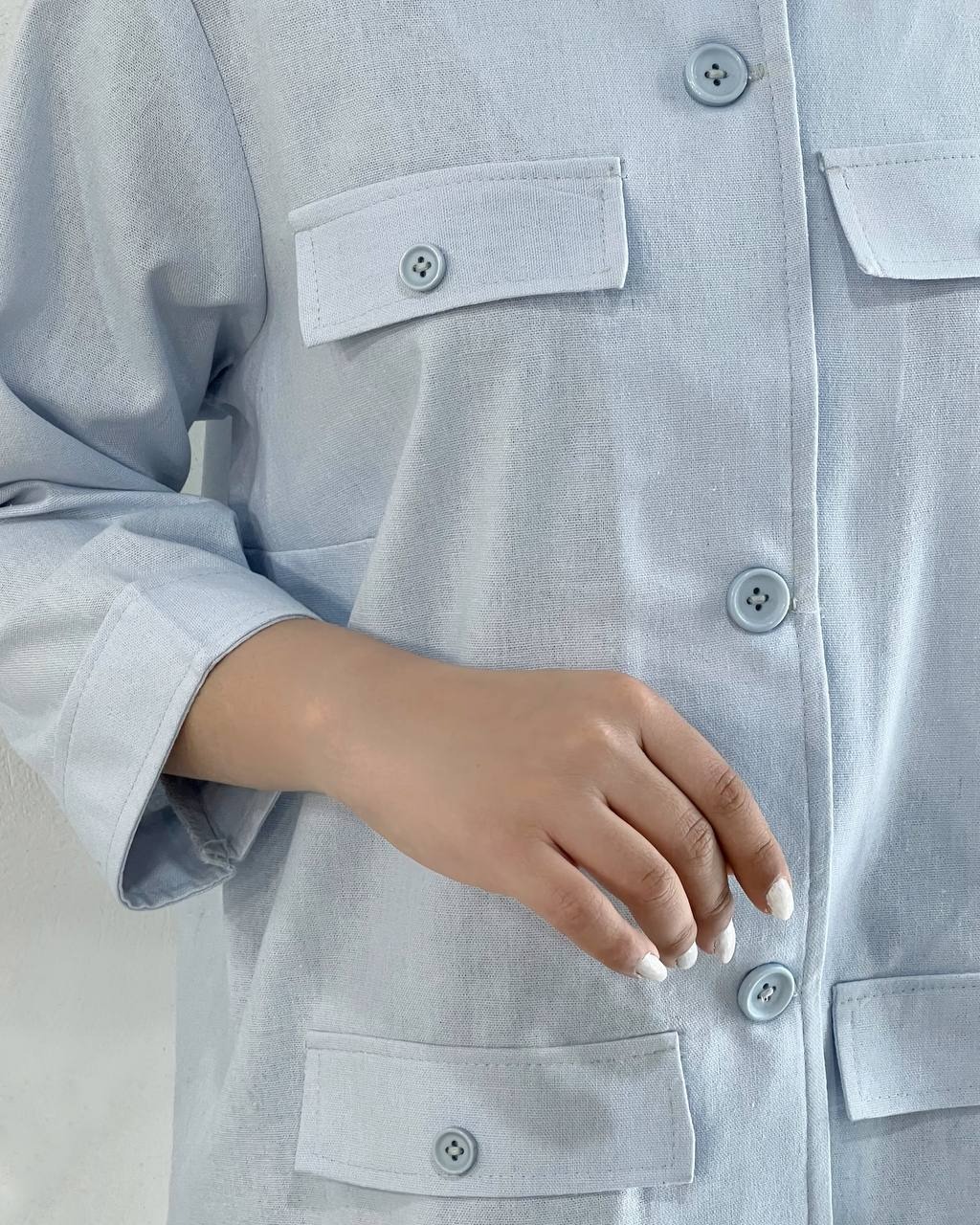 کت لینن پارچه وارداتی کد 4938