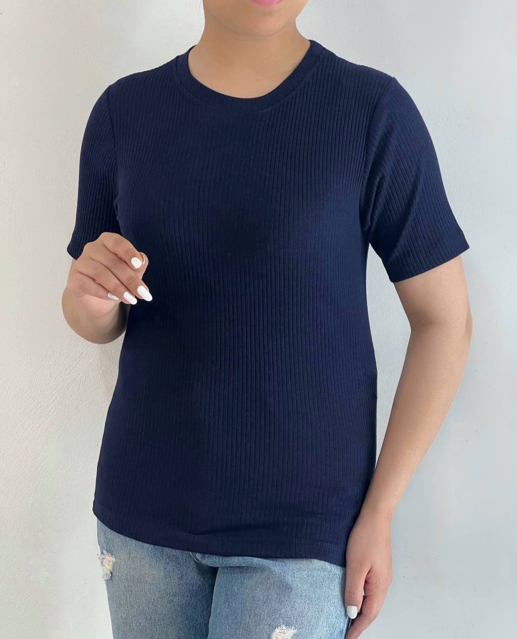 تیشرت کرکره ای 8 رنگ کد 4942