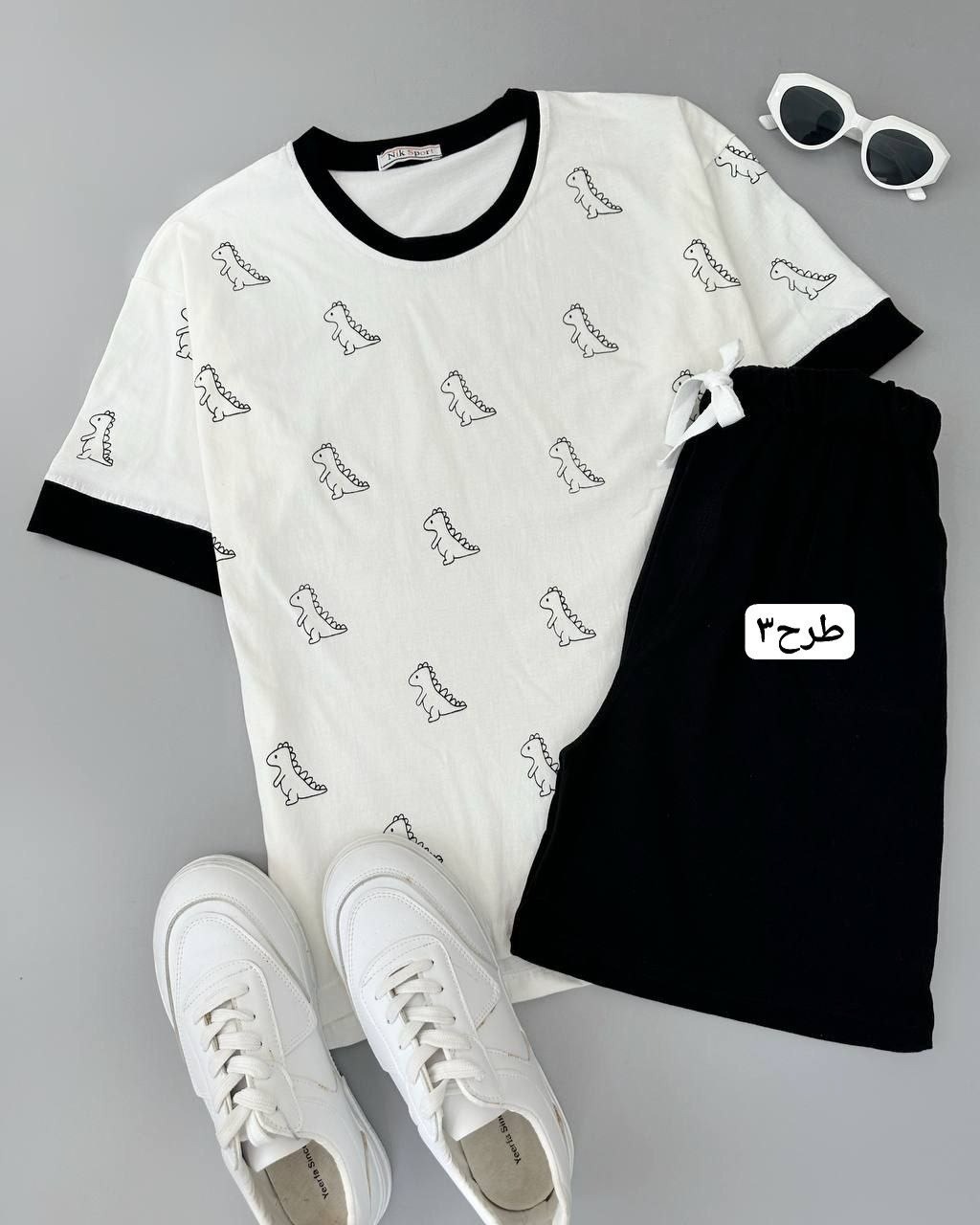 ست تیشرت و شلوارک 5 طرح کد 4943
