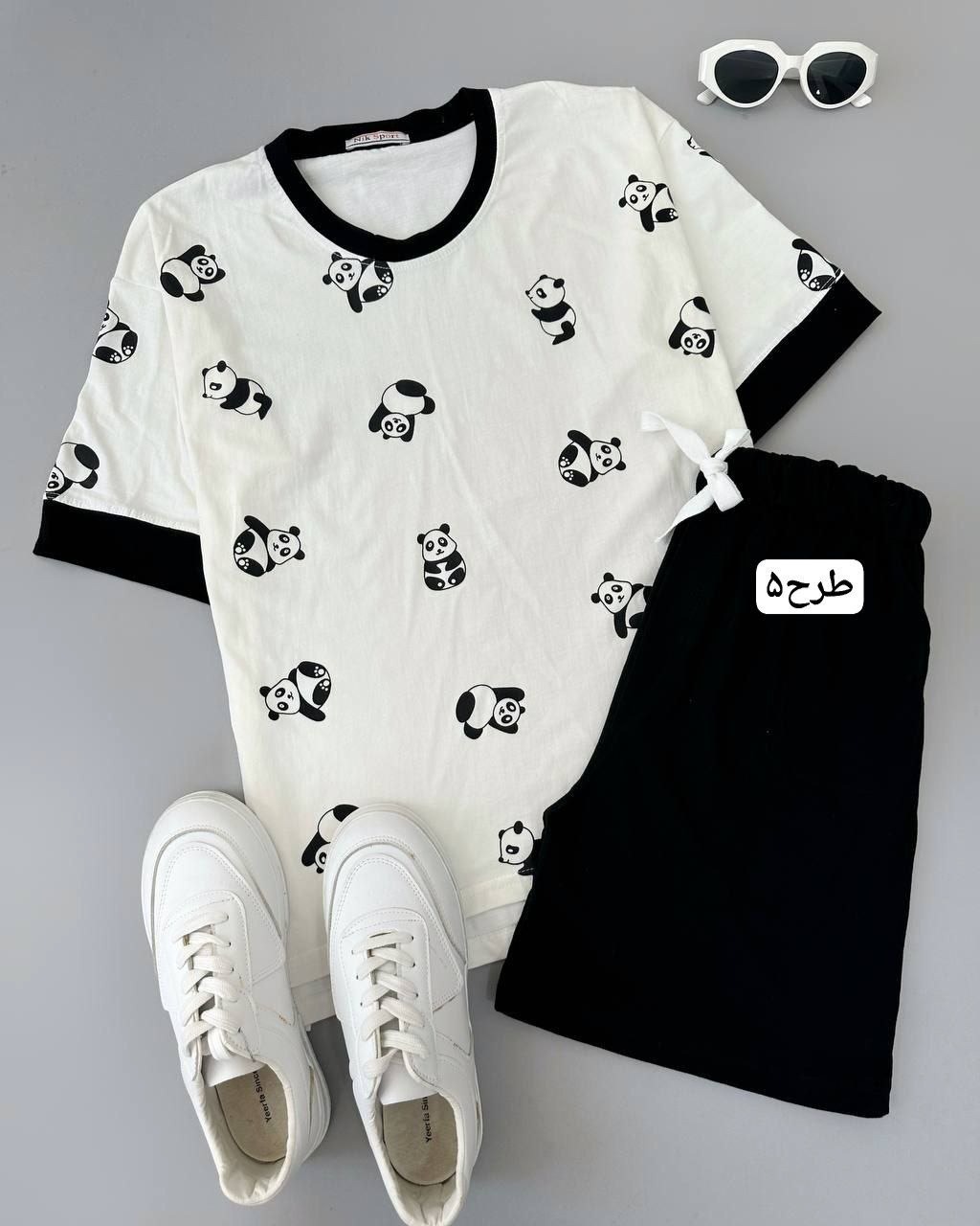ست تیشرت و شلوارک 5 طرح کد 4943