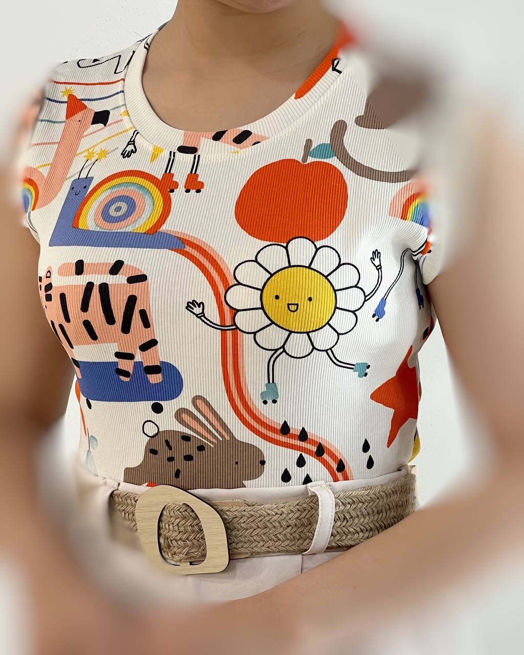 تاپ کبریتی طرحدار کد 4952