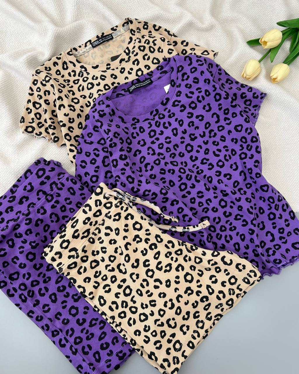 ست کراپ و شلوارک کبریتی کد 4955