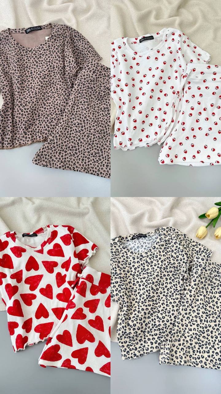 ست کراپ و شلوارک کبریتی کد 4955