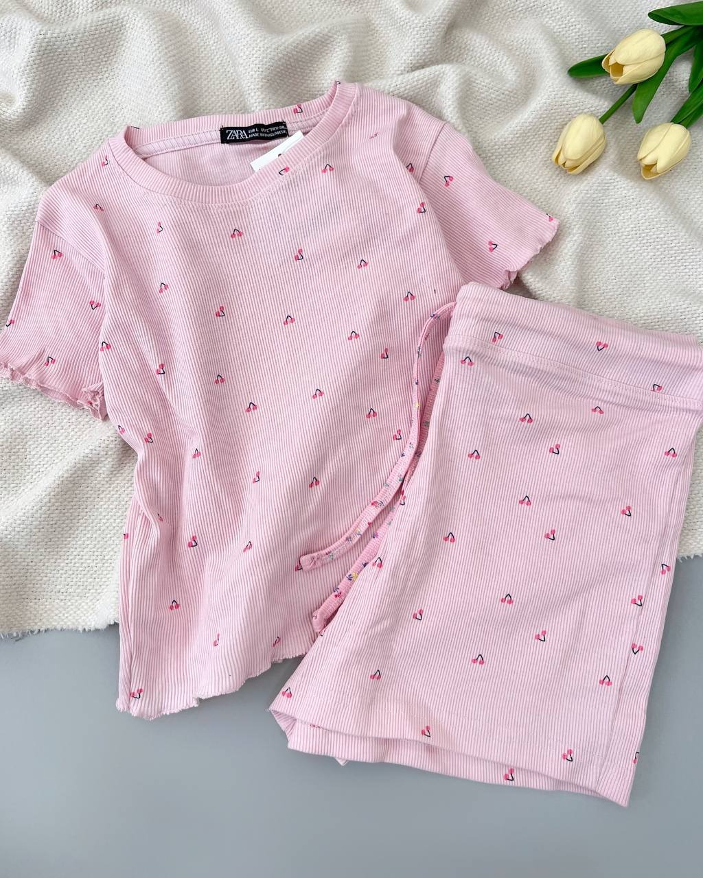 ست کراپ و شلوارک کبریتی کد 4955