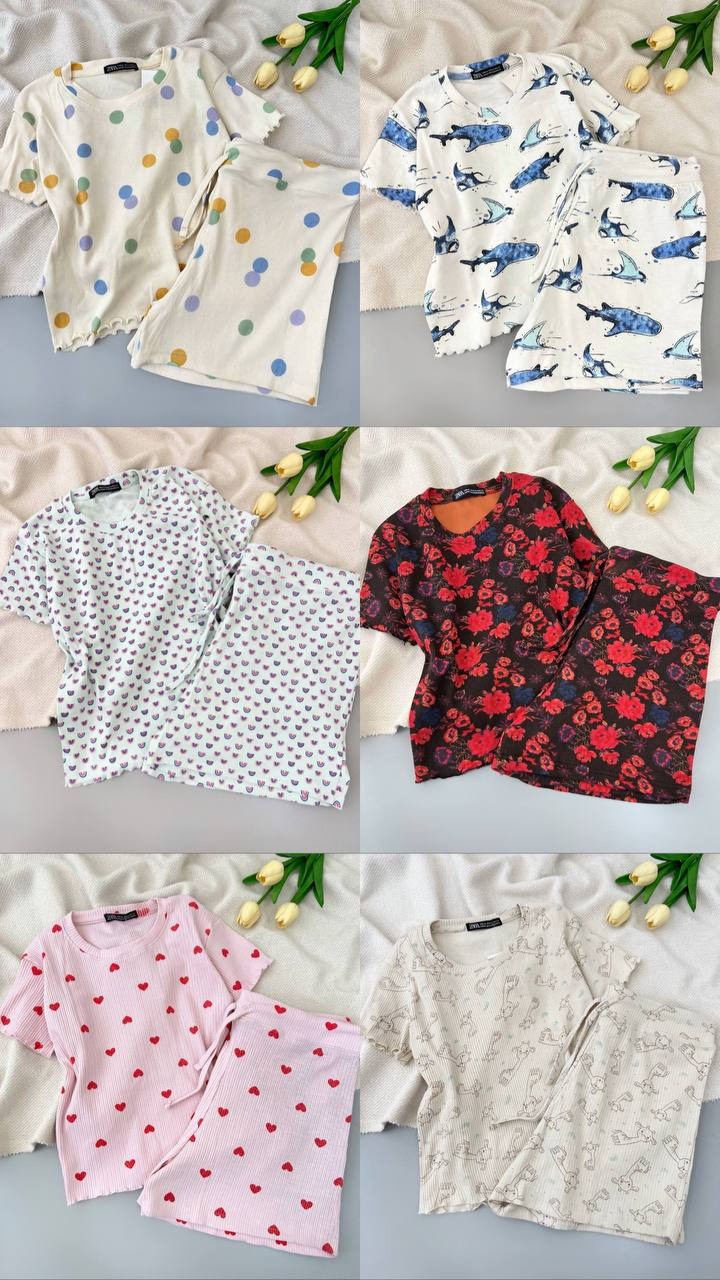 ست کراپ و شلوارک کبریتی کد 4955