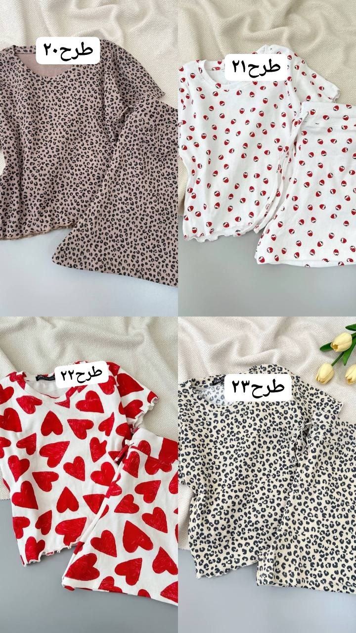 ست کراپ و شلوارک کبریتی کد 4955