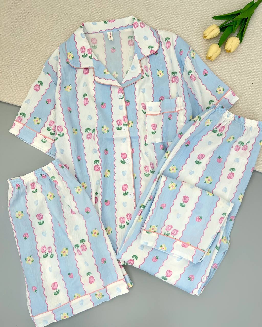 ست سه تیکه موسلین کد 4962