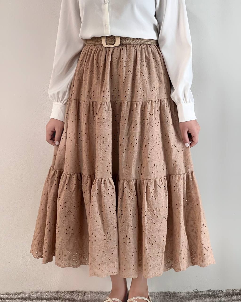 دامن تمام خامه دوزی سه چین کد 4966