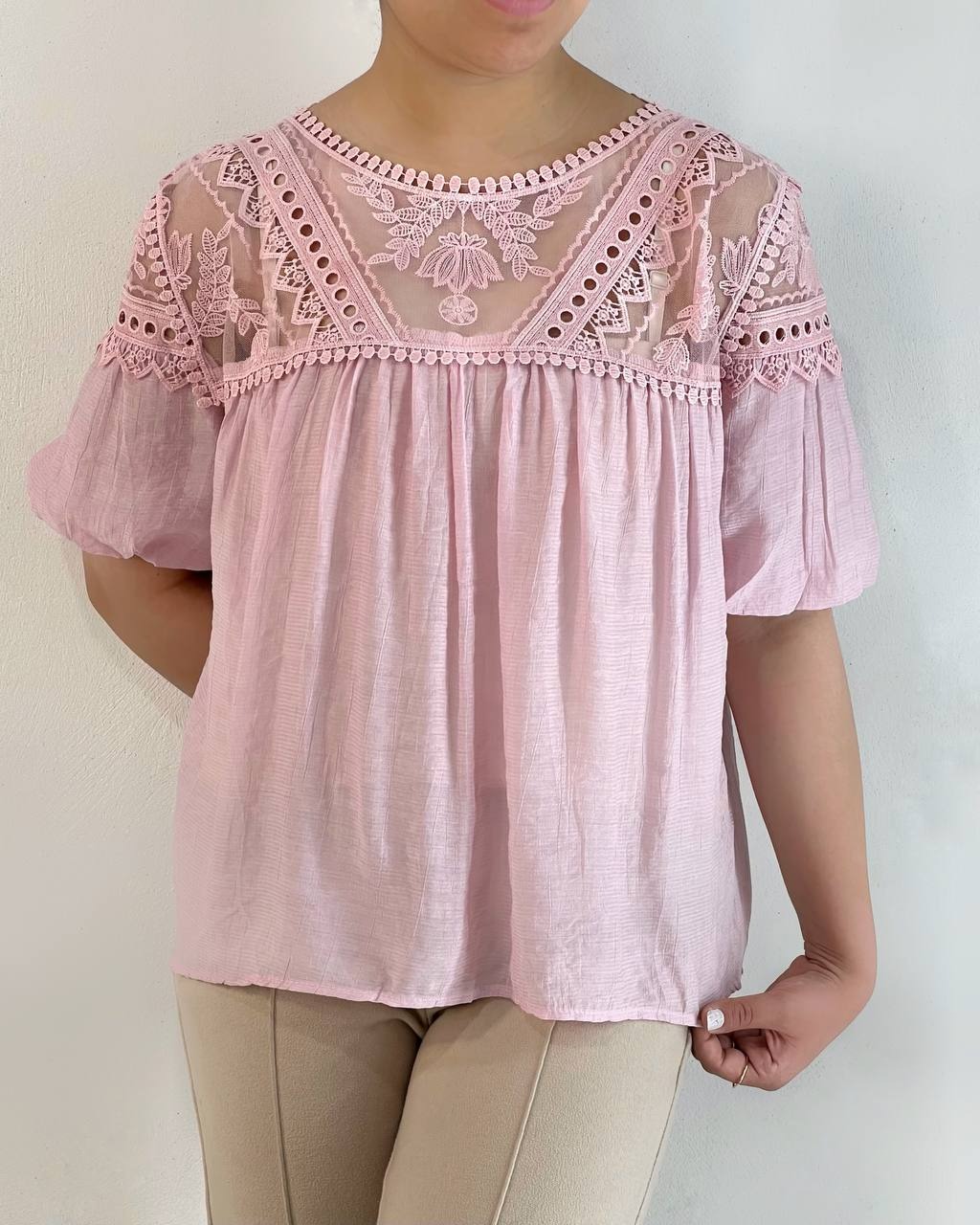 شومیز بالاتنه گیپور کد 4968