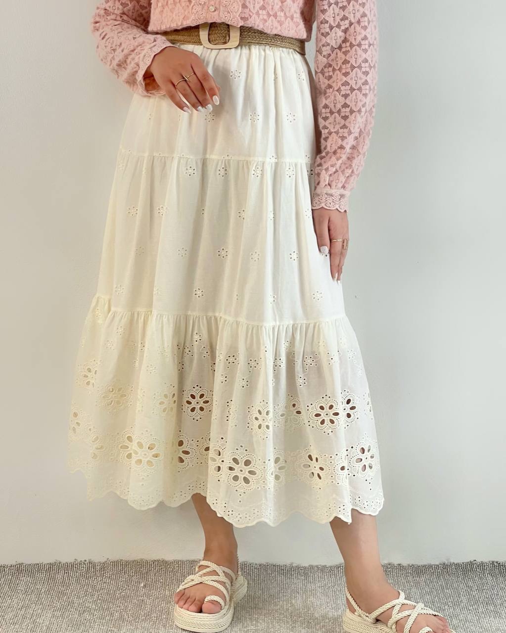 دامن تمام نخ خامه دوزی کد 4969