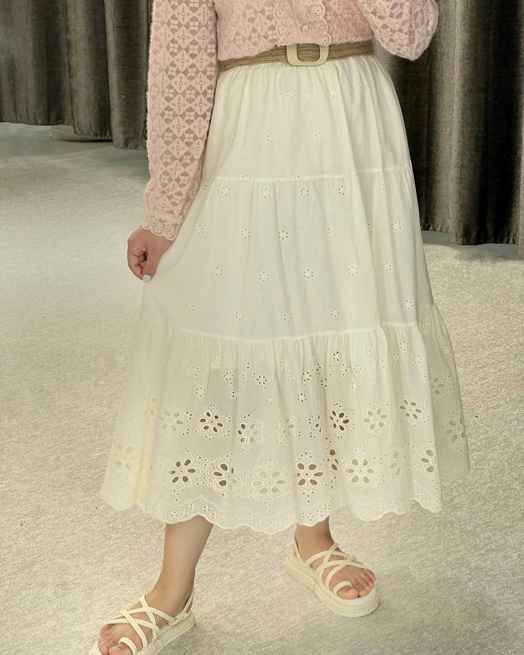 دامن تمام نخ خامه دوزی کد 4969