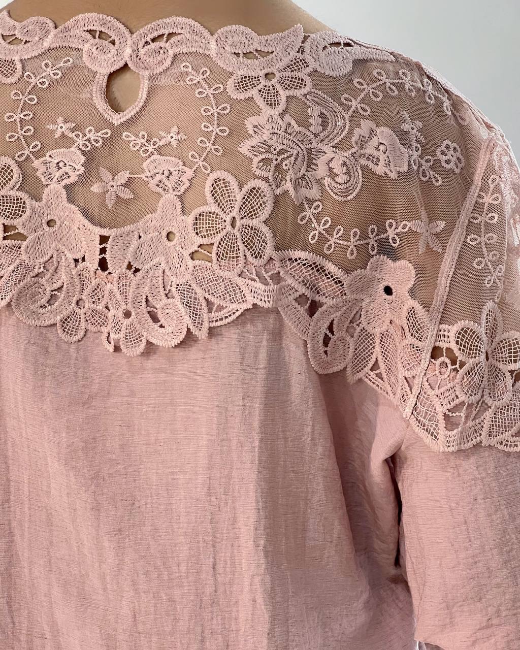 شومیز بالاتنه گیپور کد 4971