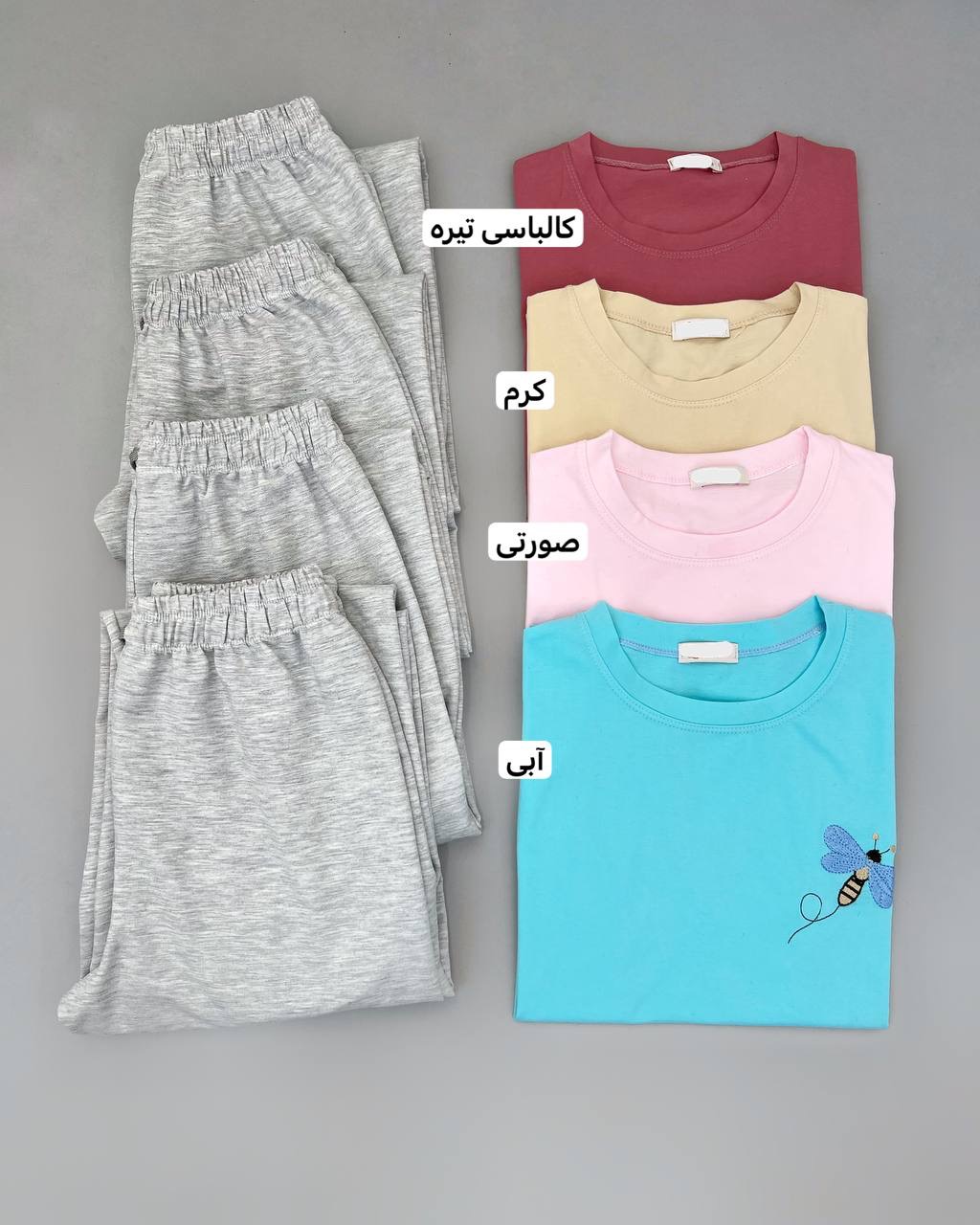 ست تیشرت و شلوار راحتی سنجاقک کد 4925